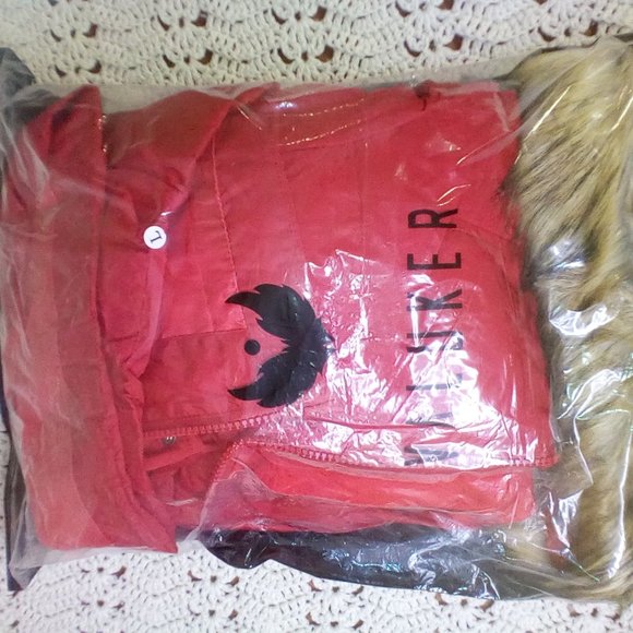 Valuker Women's Down Coat With Fur Hood With 90% Down Parka Puffer Jacket - Picture 6 of 7